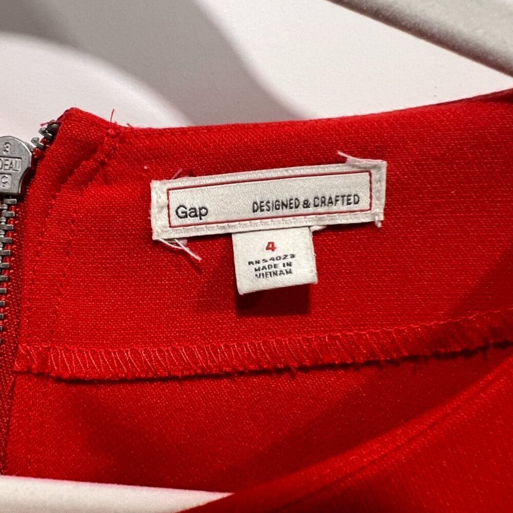 Gap Red Dress - Size 4 - Picture 2 of 3
